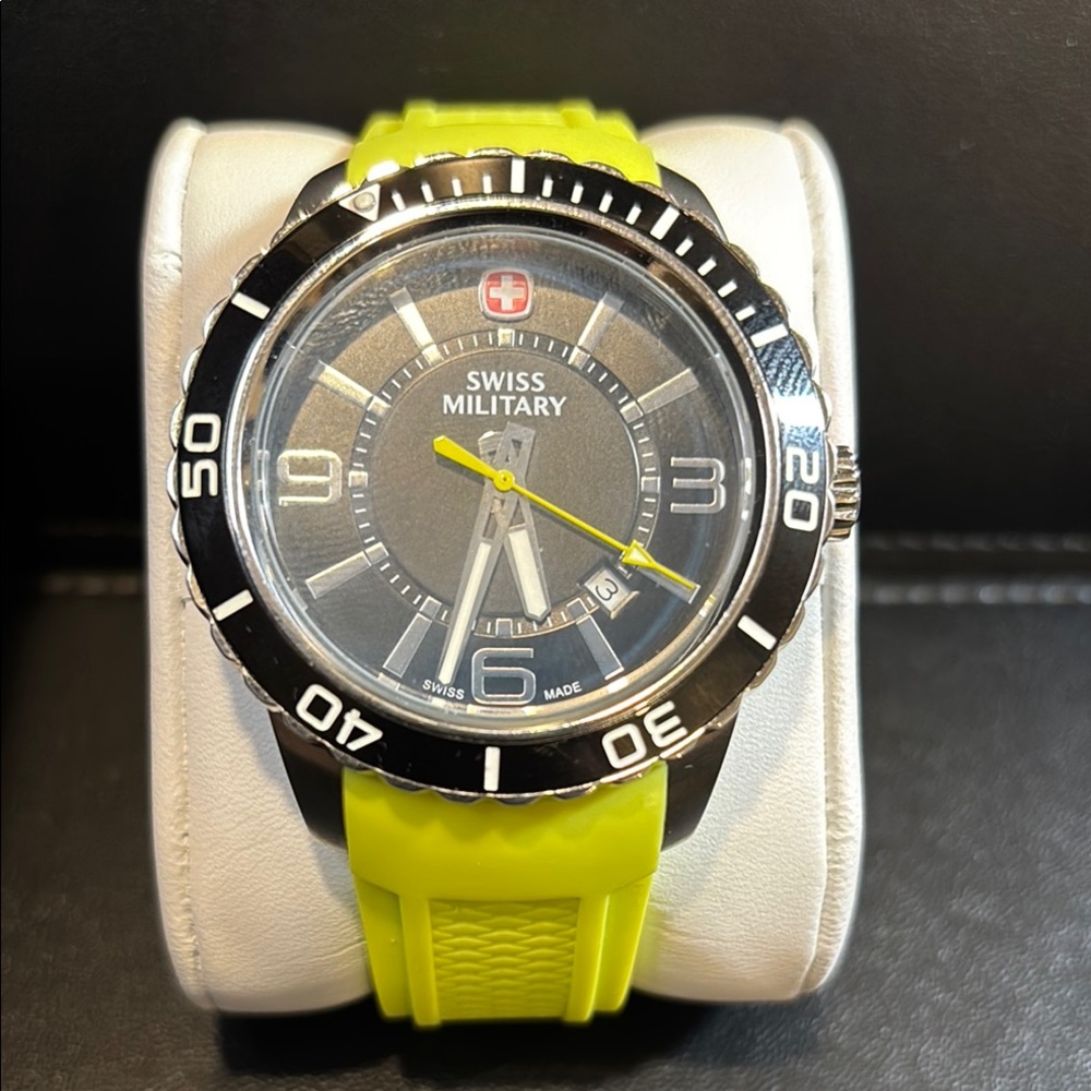 Men's Watch Swiss Military Yellow Strap